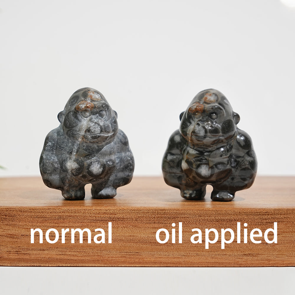 Natural Crystal Carving Gorilla