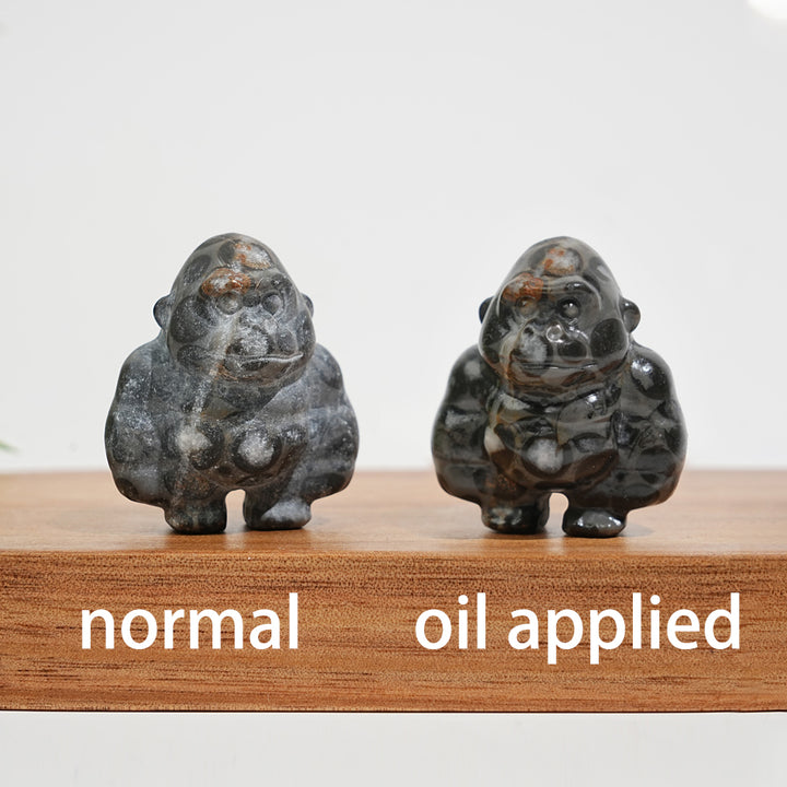 Natural Crystal Carving Gorilla