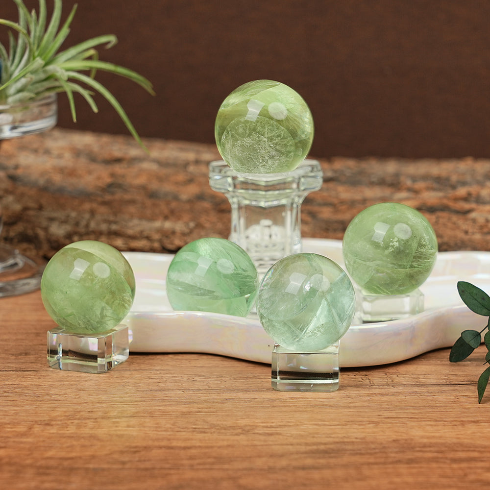 Green Fluorite Sphere