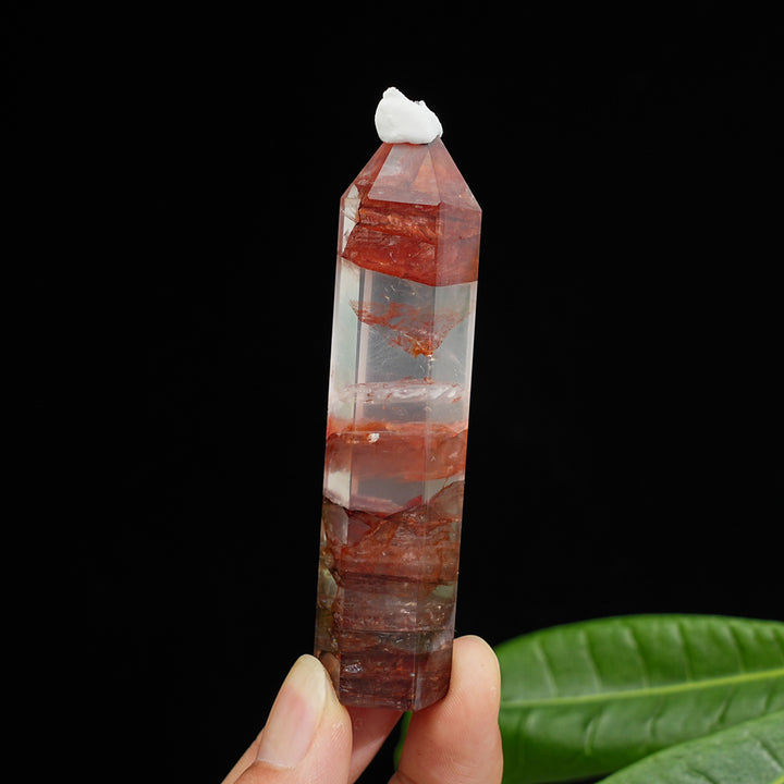 Natural Crystal Vibrant Fire Quartz Point