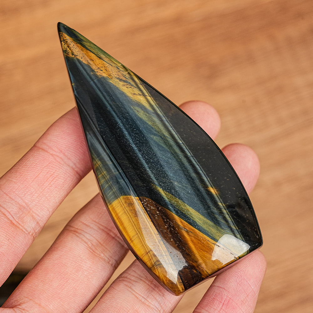 Crystal Tiger's Eye Teardrop