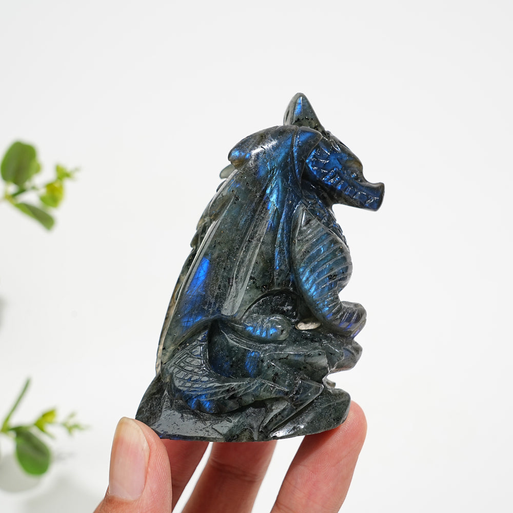 Unique,Natural Crystal Labradorite Animal Carvings