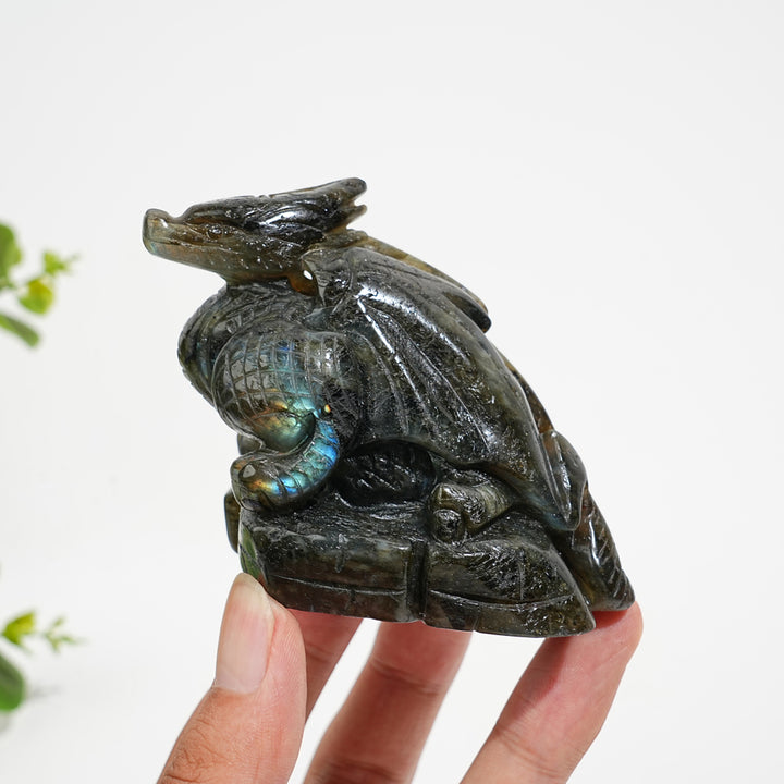 Unique,Natural Crystal Labradorite Animal Carvings