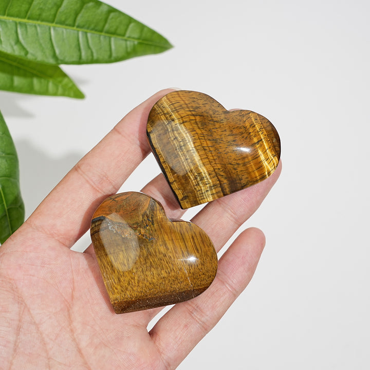 Natural Crystal Exquisite Tiger Eye Heart