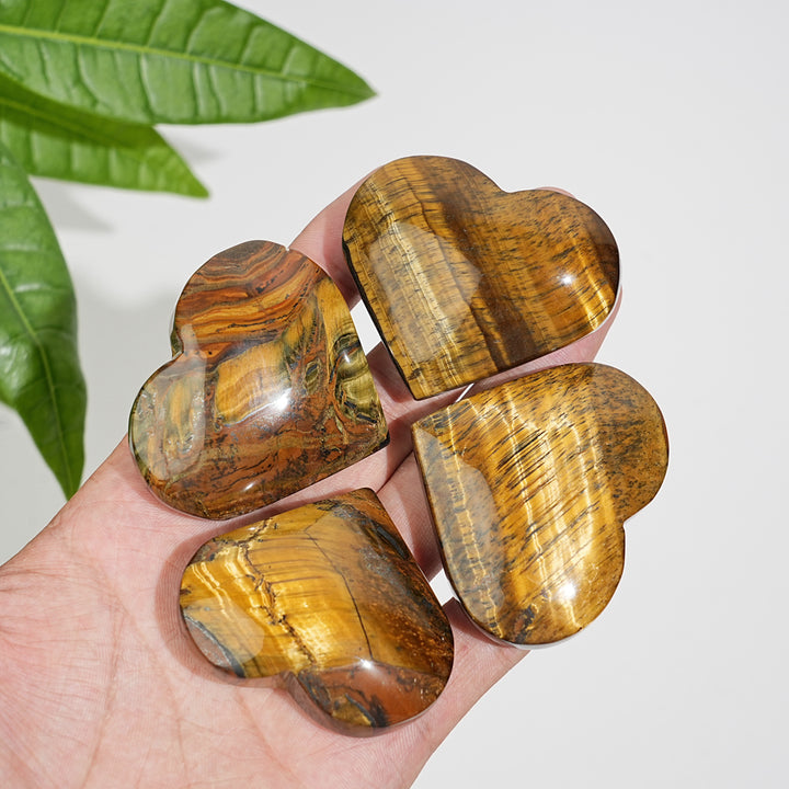 Natural Crystal Exquisite Tiger Eye Heart