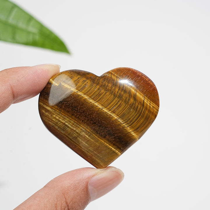 Natural Crystal Exquisite Tiger Eye Heart