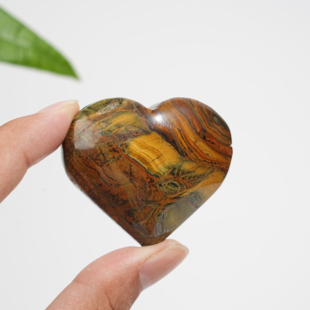 Natural Crystal Exquisite Tiger Eye Heart