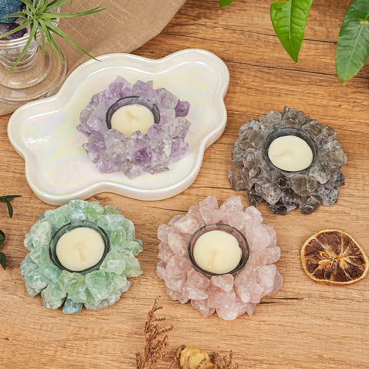 Raw Stone Candle Holder (Candle Not Included)