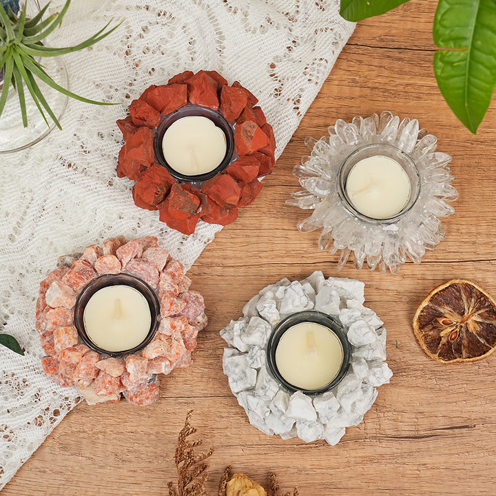 Raw Stone Candle Holder (Candle Not Included)