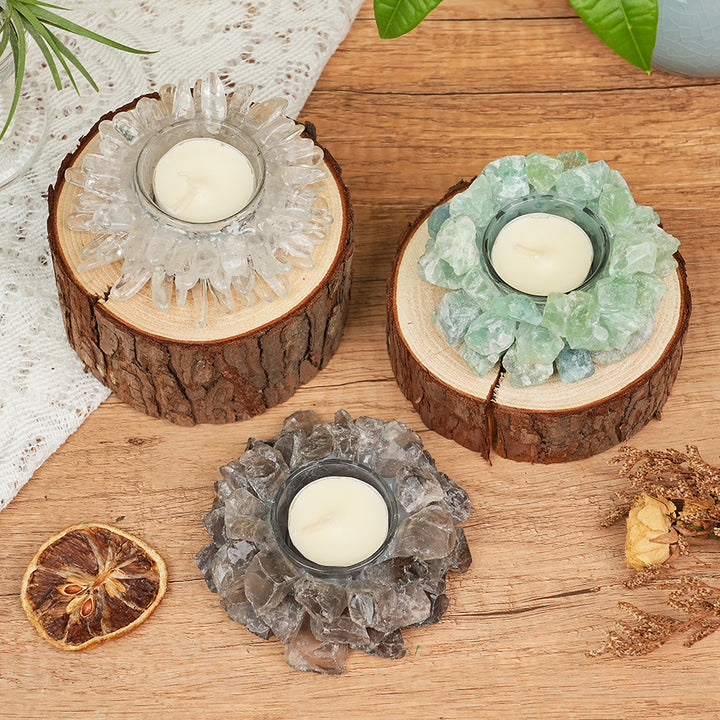 Raw Stone Candle Holder (Candle Not Included)