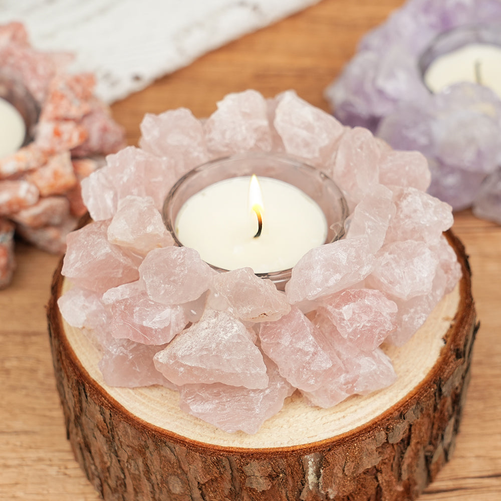 Raw Stone Candle Holder (Candle Not Included)