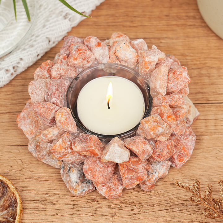 Raw Stone Candle Holder (Candle Not Included)