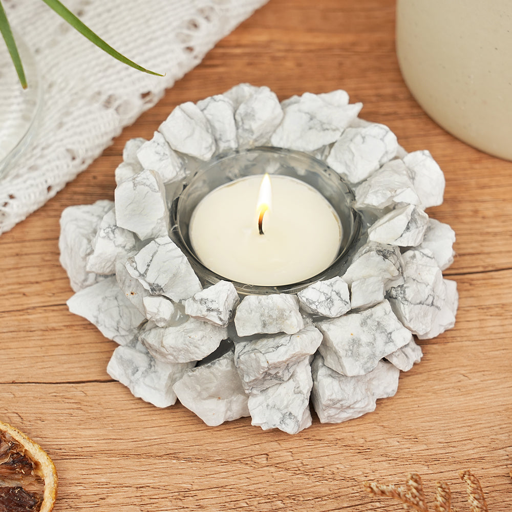 Raw Stone Candle Holder (Candle Not Included)
