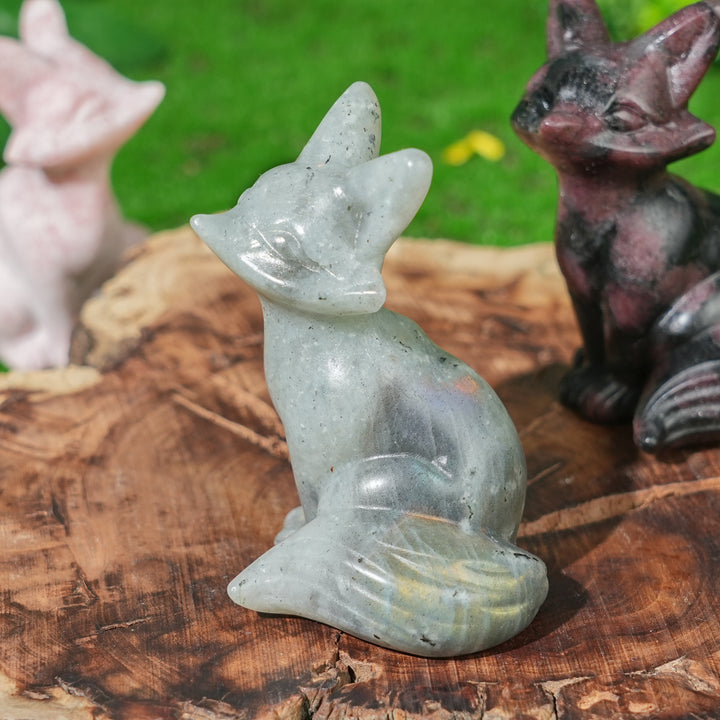 Natural Crystal Carving Fox