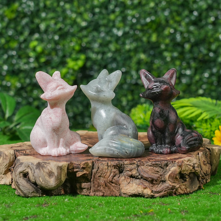 Natural Crystal Carving Fox