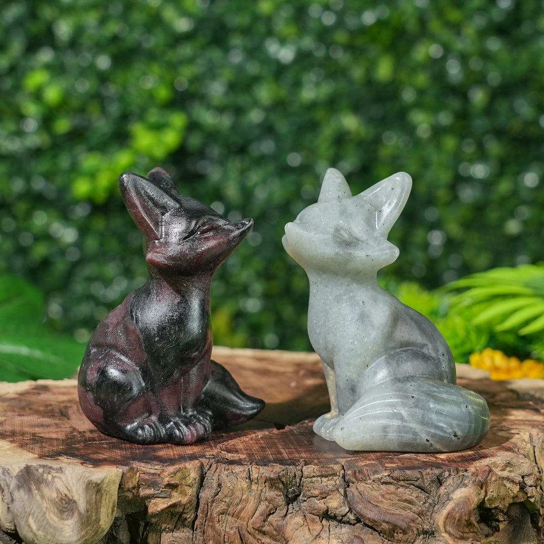 Natural Crystal Carving Fox