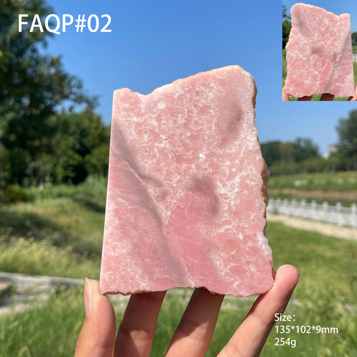 Unique,Natural Crystal Pink Opal Slice