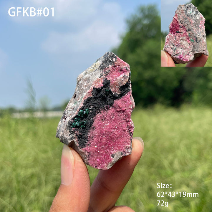 Unique,Natural Crystal Cobalt Calcite Raw