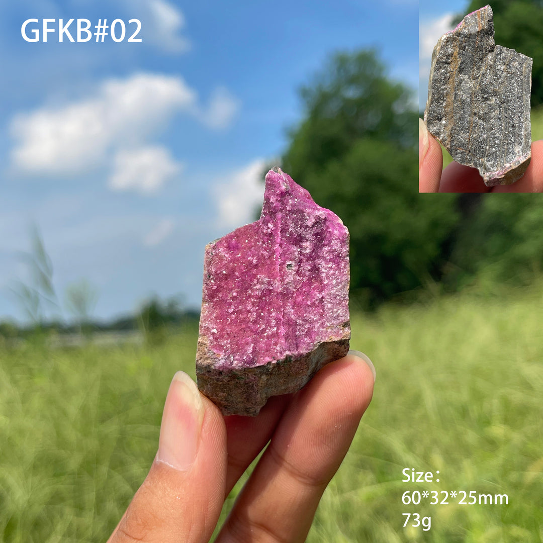Unique,Natural Crystal Cobalt Calcite Raw