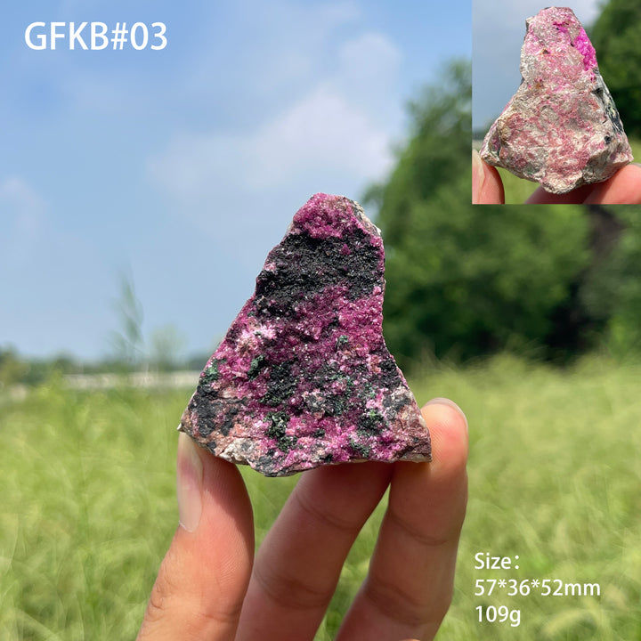 Unique,Natural Crystal Cobalt Calcite Raw