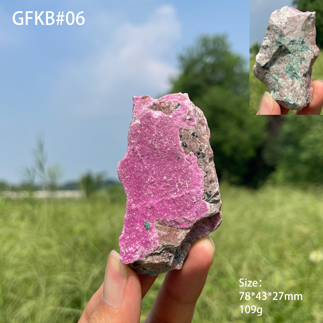 Unique,Natural Crystal Cobalt Calcite Raw