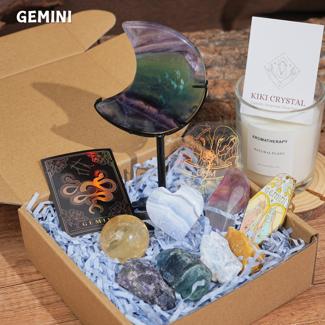 Exclusive Natural Zodiac Crystal Healing Set