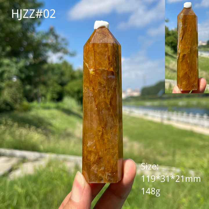 Unique,Natural Crystal Stunning Golden Healer Point