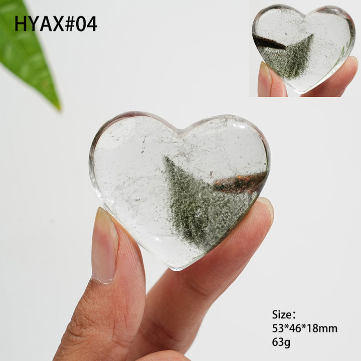 Unique,Natural Crystal Garden Quartz Heart