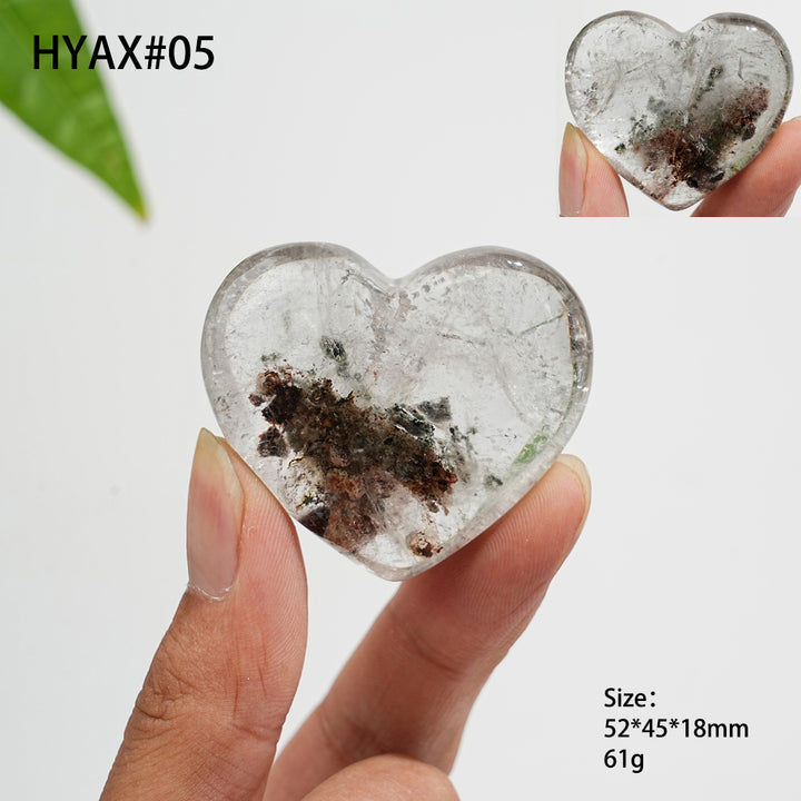 Unique,Natural Crystal Garden Quartz Heart