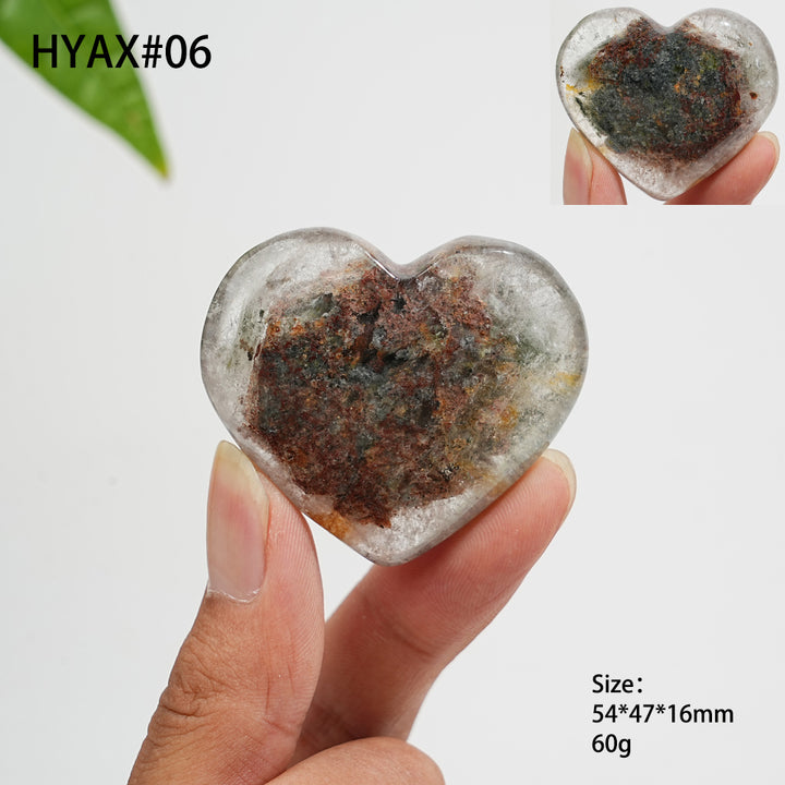 Unique,Natural Crystal Garden Quartz Heart