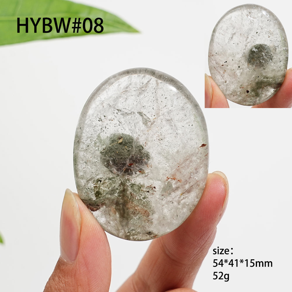 Unique,Natural Crystal Garden Quartz Palm Stone