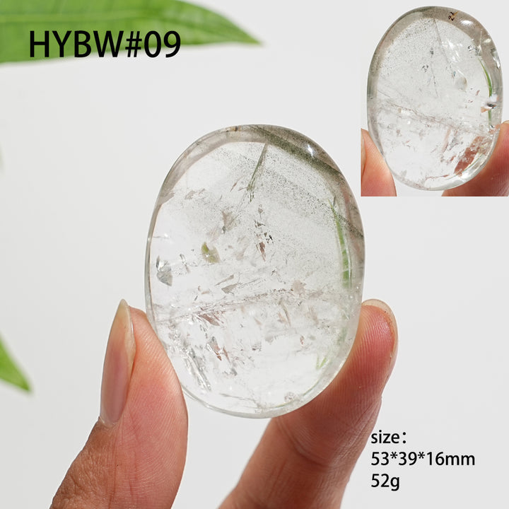 Unique,Natural Crystal Garden Quartz Palm Stone