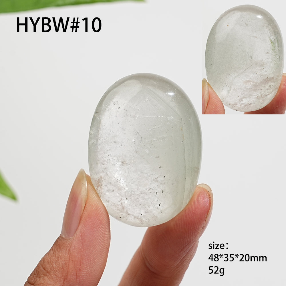 Unique,Natural Crystal Garden Quartz Palm Stone