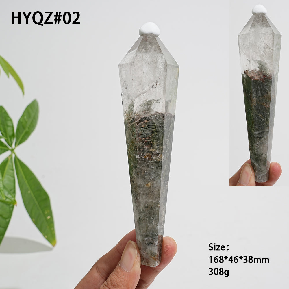 Unique,Natural Crystal Garden Quartz Wand