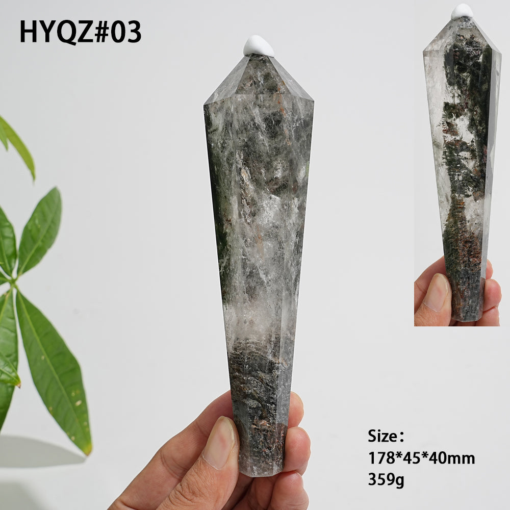 Unique,Natural Crystal Garden Quartz Wand
