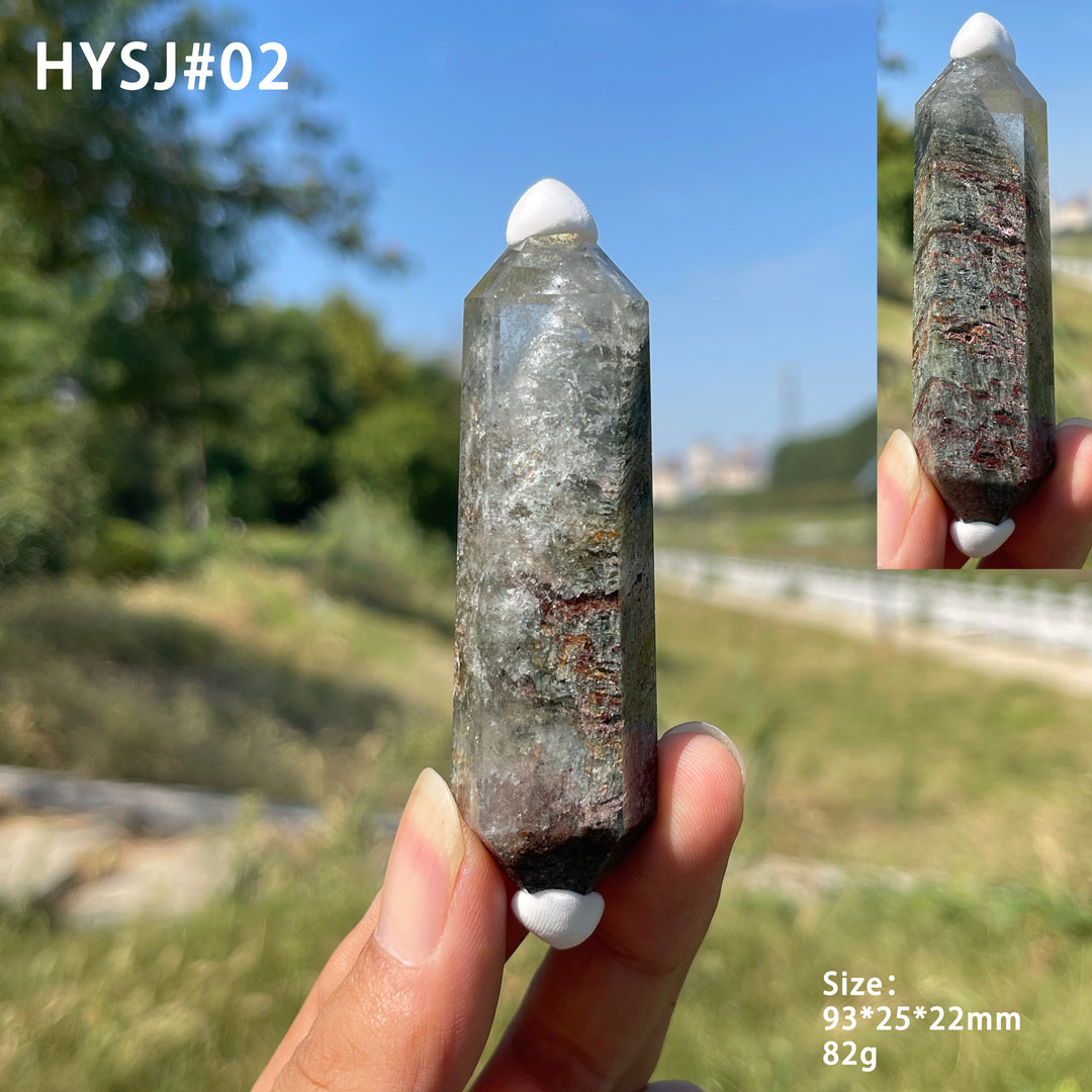 Unique,Natural Crystal Garden Quartz Double Point