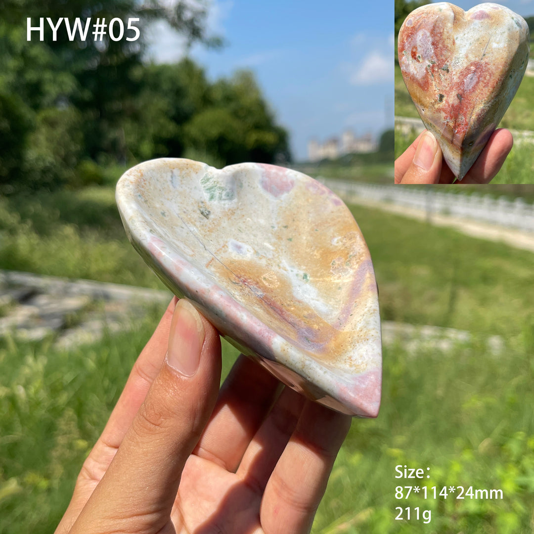 Unique,Natural Crystal Ocean Jasper Bowl