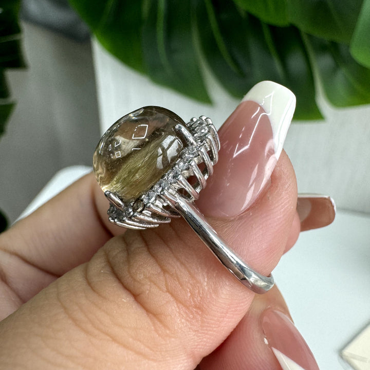 Golden Rutilated Ring