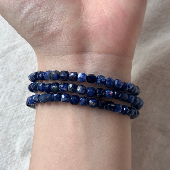 Sodalite Faceted Bracelet 4.6-4.8mm