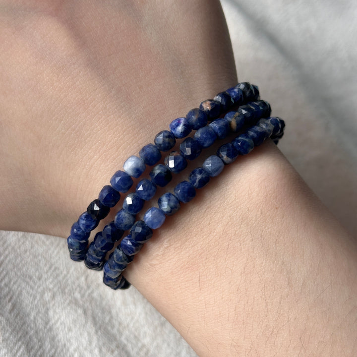 Sodalite Faceted Bracelet 4.6-4.8mm