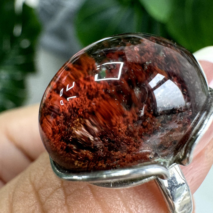 Red Garden Quartz Ring