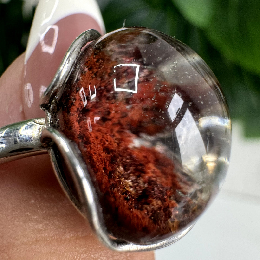 Red Garden Quartz Ring