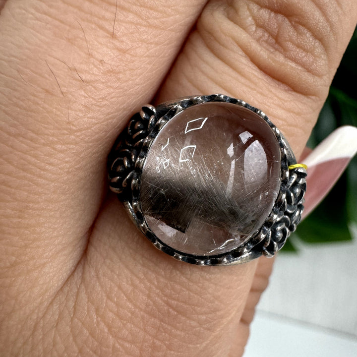 Silver Rutilated Ring