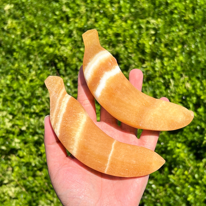 Yellow Calcite Carving Banana