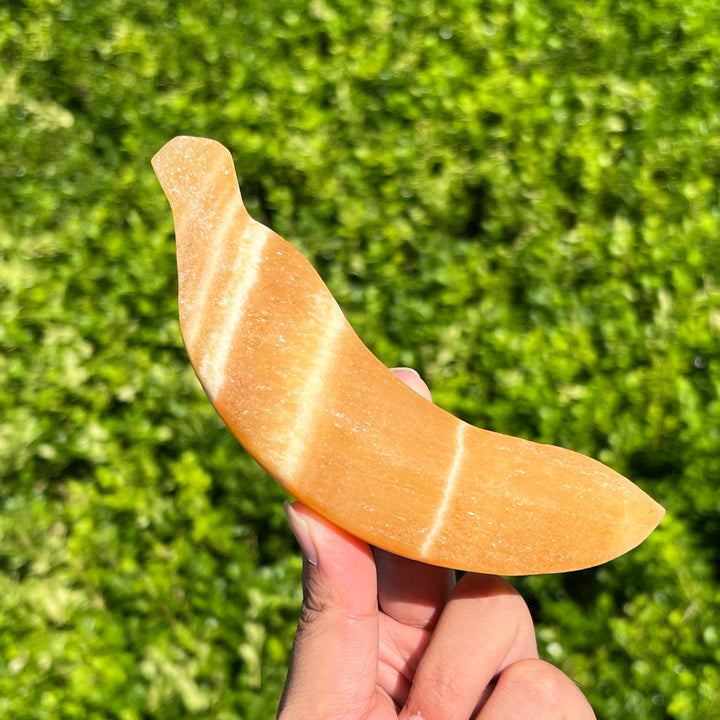 Yellow Calcite Carving Banana
