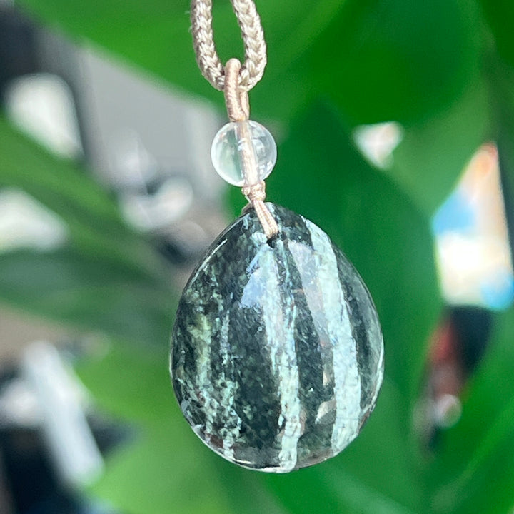 Green Zebra Stone Pendant