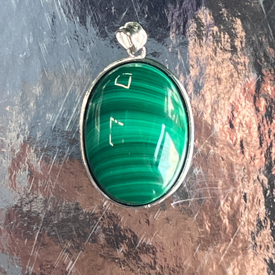 Unique,Malachite Pendant