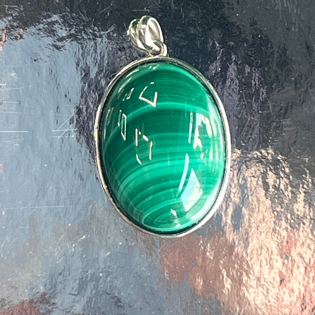 Unique,Malachite Pendant