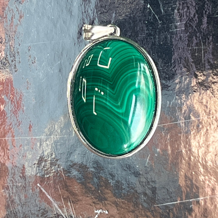 Unique,Malachite Pendant