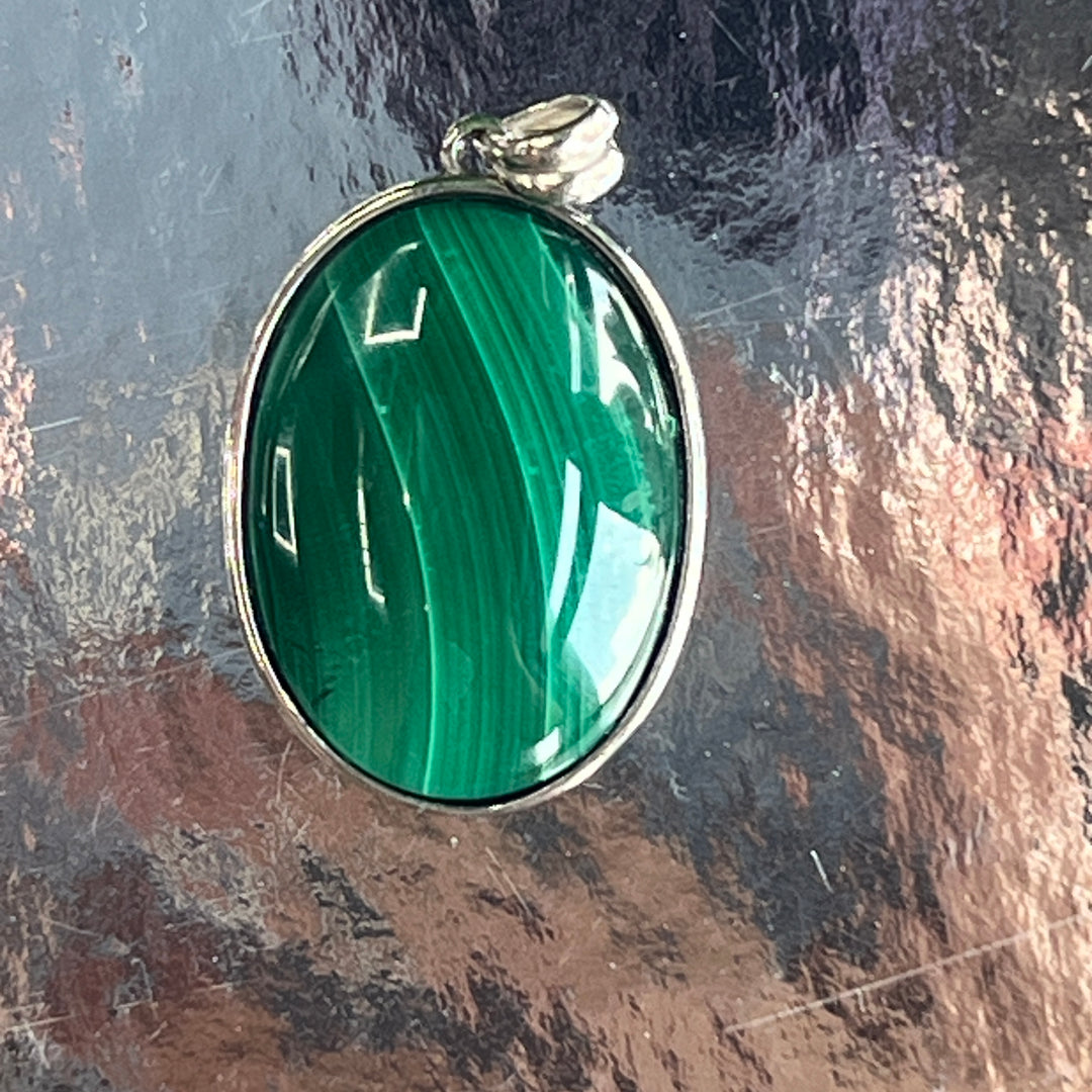 Unique,Malachite Pendant